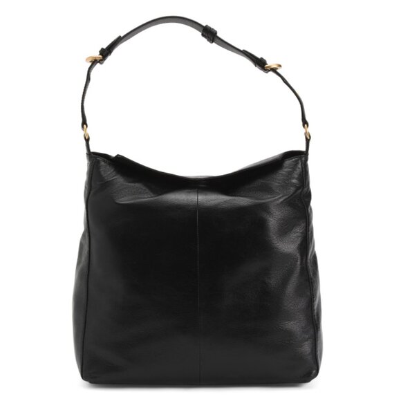 VINCE CAMUTO Black Jocea Bucket Crossbody